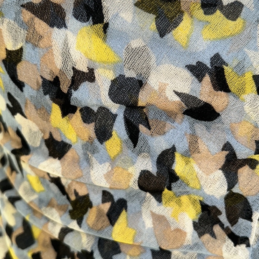 Diane Von Furstenberg Silk Aslin Pastel Ruched Midi Column Dress - 8 - Picture 10 of 13